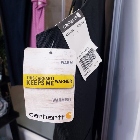 NWT CARHARTT Yukon Extremes Arctic Biberall R33 BLK (Dark Black) Men's 42X34 - Picture 3 of 9